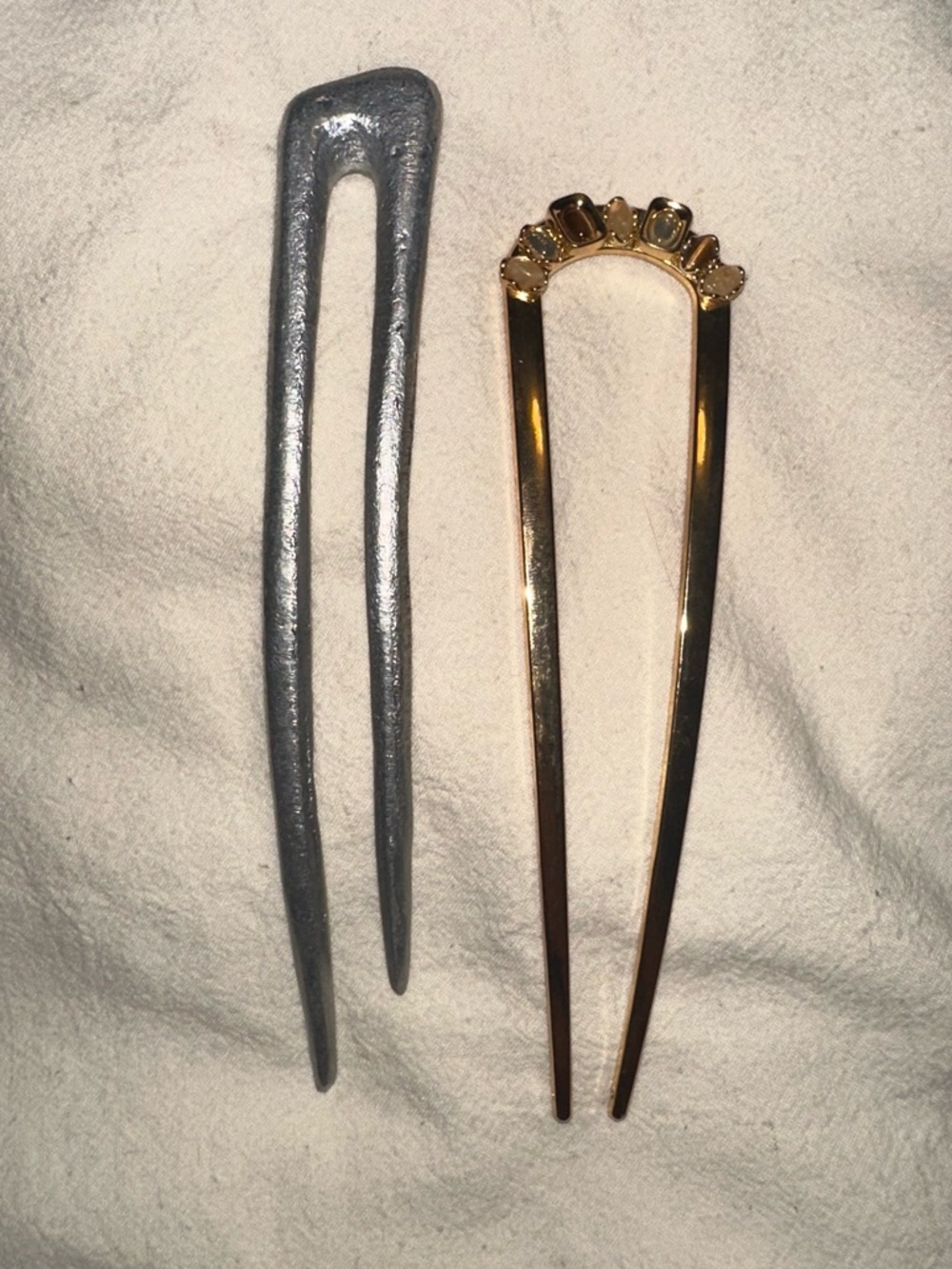 French Hair Pins - Gold & Silver Set